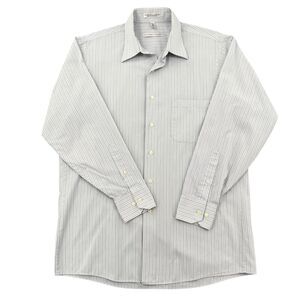 Geoffrey Beene Multicolor Striped Long-Sleeve Dress‎ Shirt Button-Up Mens 15 1/2